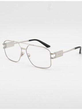 Versace VE1302 1000 Eyeglasses Silver 59mm Aviator Frame